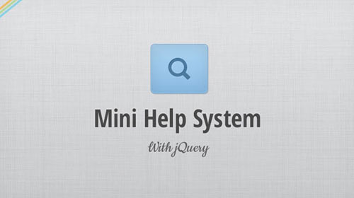 MiniHelpSystemWithJquery